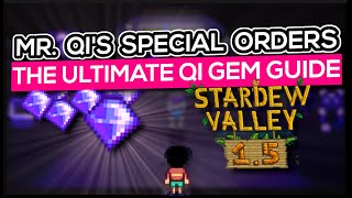 Qi Gems Every Order from Mr Qi  a Stardew Valley 15 Guide [upl. by Au]