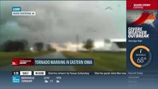 April 9 2015 Tornado Coverage Part 1  The Weather Channel [upl. by Ahsiakal]