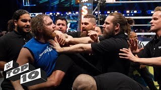 Security guards get wrecked WWE Top 10 Oct 20 2018 [upl. by Brighton]