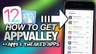 How To Get APPVALLEY On iOS 12 Tweaked Apps  Hacked Apps  Cydia Apps [upl. by Owades]