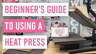 🤓 Beginners Guide to Using a Heat Press  How to use a Heat Press [upl. by Tiernan]