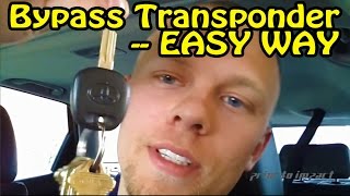 Transponder Chip Key Bypass How To For Any Car [upl. by Maccarone]