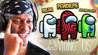 SIDEMEN AMONG US vs PEWDIEPIE DREAM amp JACKSEPTICEYE [upl. by Atlee]