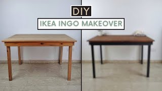 IKEA INGO Dining Table Makeover │Furniture Upcycling For Beginners [upl. by Denie]