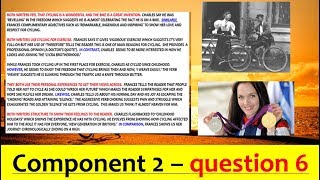 EDUQAS GCSE English Language Paper 2 Question 6 COMPARE Cycling [upl. by Ahl587]