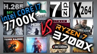 i7 7700K vs Ryzen 7 3700X Benchmarks – 15 Tests UPDATED 🔥 [upl. by Carlee619]