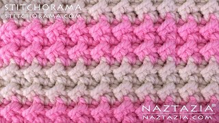 HOW to CROCHET CRUNCH STITCH  Stitchorama by Naztazia [upl. by Maia735]