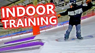 Epic Indoor Snowboard Training at Landgraaf Snowworld [upl. by Ymerej698]