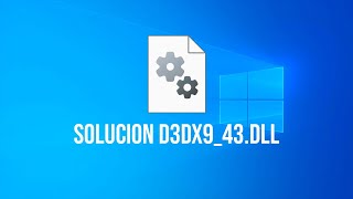 d3dx943dll Solucion En Windows 10 [upl. by Eiger]