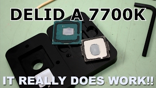 How to Properly Delid a Core i7 7700k [upl. by Suellen]