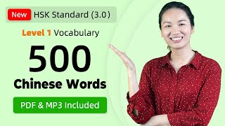 YOUR FIRST 500 COMMON CHINESE WORDS  Learn Chinese for Beginners  New HSK Standard Level 1 [upl. by Nywrad]