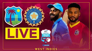 🔴 LIVE  West Indies v India  3rd CG United ODI powered by Yes Bank [upl. by Lakym]