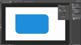 Photoshop Tutorial CC New Rectangle Corner Radius Options HD [upl. by Jeffie]