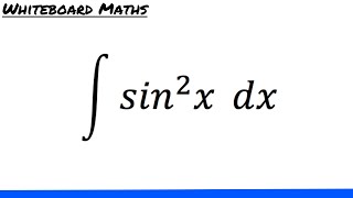 Integral of sin2 x [upl. by Hunfredo]