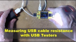 Measuring USB cable resistance using USB testers [upl. by Amyas]