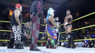 Psycho Clown Texano Jr y la Parka vs Pagano Monster Clown y Murder Clown [upl. by Akiraa]