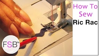 How to Sew Ric Rac [upl. by Hcir]