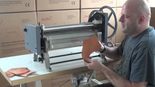 Cowboy 8020 economical leather splitting machine [upl. by Kired]