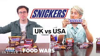 US vs UK Snickers  Food Wars [upl. by Rebah]