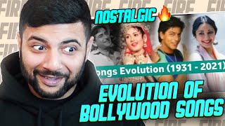 EVOLUTION OF BOLLYWOOD SONGS FROM 1931  2021 REACTION [upl. by Libenson]