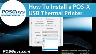 POSGuys How To Install a POSX USB Thermal Receipt Printer [upl. by Eiuol187]