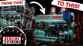 FULL Engine Restoration Buick Straight8 Engine TimeLapse  Redline Rebuild [upl. by Einahpehs]