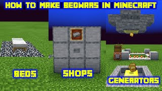 how to make bedwars in minecraft bedrock or Java [upl. by Raye]