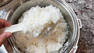 RICE COOKER Method  How I Make Steamed Rice [upl. by Hofstetter972]