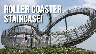 Roller Coaster Staircase  quotTiger and Turtle Magic Mountainquot  Duisburg Germany [upl. by Shinberg]