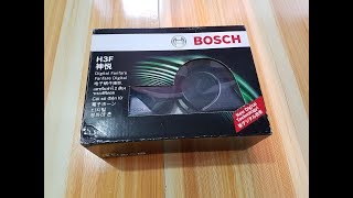 BOSCH H3F Trumpet Horn Unboxing amp Sound Test [upl. by Aerdma682]