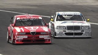 1994 Alfa Romeo 155 V6 Ti DTM amp Mercedes CClass DTM Reunited on Track [upl. by Wettam]