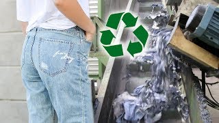 How Old Clothes Can Become New Clothes  Textile Recycling ♻️ [upl. by Annalise]