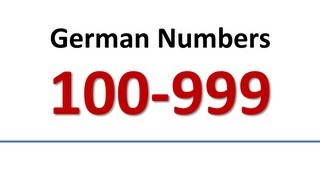 German Vocabulary  Numbers 100999 English subsWortschatz  Zahlen englische Untertitel [upl. by Eicyac]