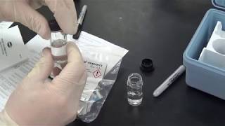 Chlorine HACH Kit Colorimetric Method [upl. by Airrehs539]