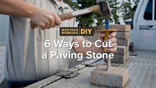 6 Ways to Cut a Paving Stone [upl. by Eicyac530]