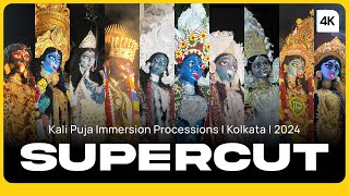 SUPERCUT  Kolkata Kali Puja Immersion Processions  2024 [upl. by Arec827]