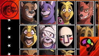 FNAFNG  Ultimate Custom Night  SPEEDPAINT [upl. by Aramahs]