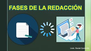 Fases de la redacción ¿Cómo elaborar un escrito [upl. by Aztiram]