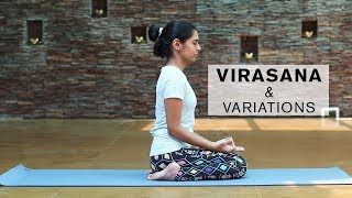 Yoga for Beginners How to do Virasana and its variations [upl. by Ecirtnuahs]