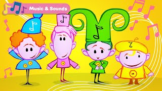 Classical Music for Babies w The Notekins  Learn Musical Instruments  Baby Sensory Stimulation [upl. by Brittaney984]