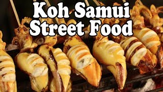 Koh Samui Street Food Tour Thai Street Food in Koh Samui Thailand [upl. by Busch]