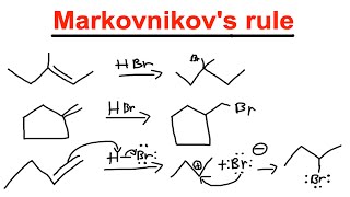 Alkene Reaction  Markovnikovs rule  Markovnikov and antiMarkovnikov  Organic Chemistry [upl. by Irak258]