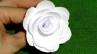 CÓMO HACER una FLOR DE PAPEL EN 5 MINUTOS [upl. by Osrock]