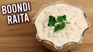 Boondi Raita  How To Make Yogurt Dip  Raita Recipe  Best Dip Recipe For Biryani  Ruchi [upl. by Winchester]