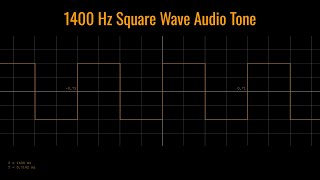 1400 Hz Square Wave Audio Tone [upl. by Fara]