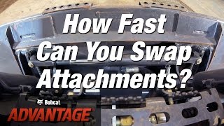 Fast Attachment Changes Bobcat vs Other Loader Brands [upl. by Massingill]