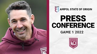 QLD Maroons Press Conference  State of Origin I 2022  NRL [upl. by Nissie448]