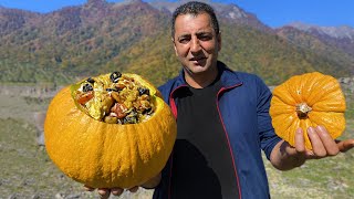 BEST RECIPE PILAF COOKED IN PUMPKIN  HOW TO COOK THE PERFECT PILAF [upl. by Pillyhp]