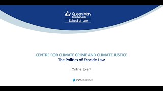 The Politics of Ecocide Law [upl. by Buine]