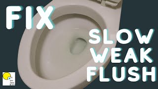 FIX a Weak Flushing TOILET [upl. by Mathre]